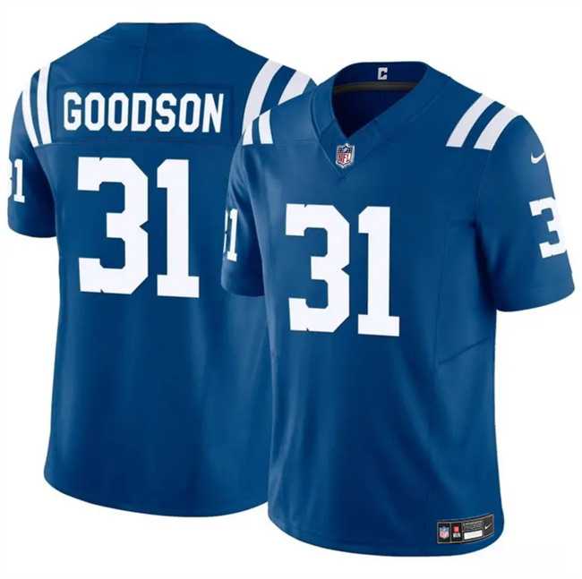 Men & Women & Youth Indianapolis Colts #31 Tyler Goodson Blue 2024 F.U.S.E. Vapor Limited Stitched Jersey Dzhi